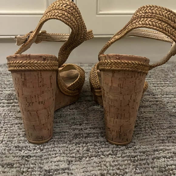 Stuart Weitzman cork wedge sandals - Picture 4 of 6
